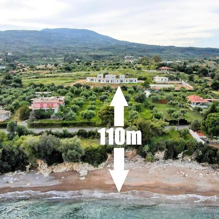 Stone Bay Houses In Messinia Kalamaki Beach Area Chrani Exteriör bild