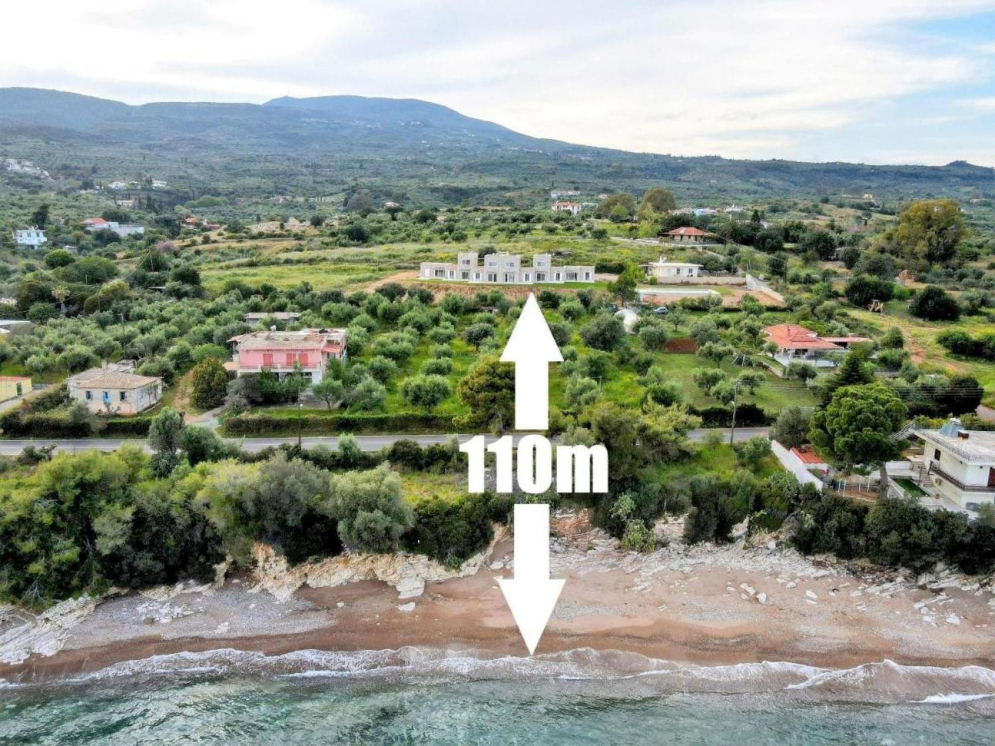 Stone Bay Houses In Messinia Kalamaki Beach Area Chrani Exteriör bild